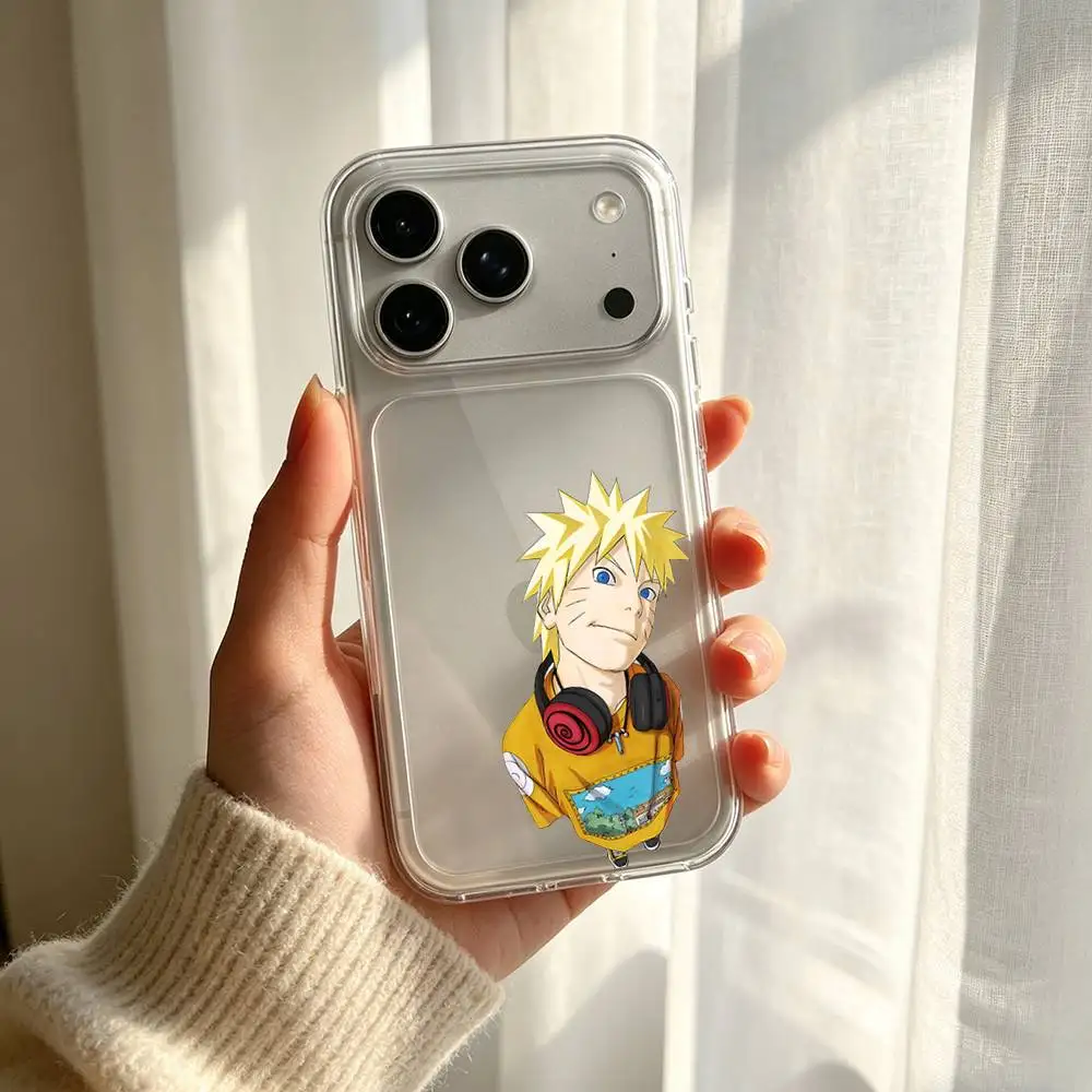 Anime Uzumaki Naruto Transparent Shockproof Phone Case