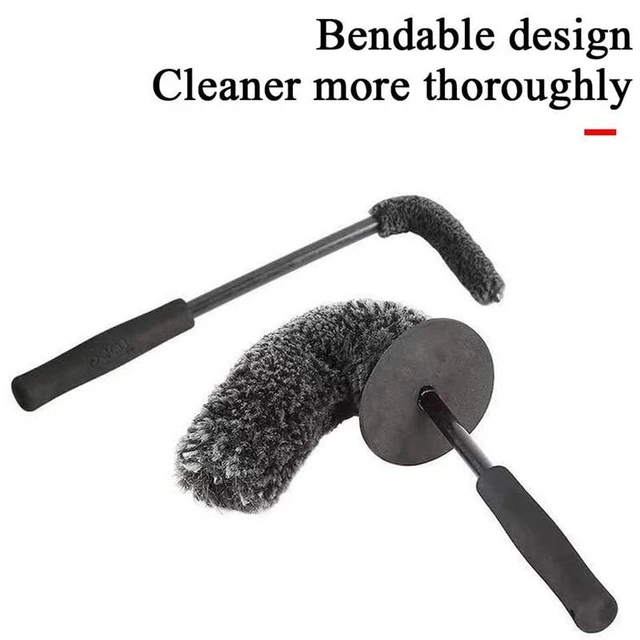 Wheel Cleaning Brushes For Rims Rim Tire Detail Brush With Long Handle  Multipurpose Wheel Brushes Car Detailing Brushes To Clean
