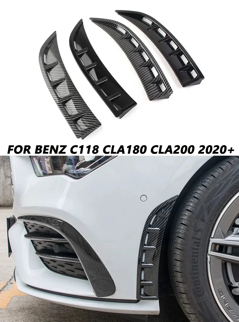 Für Mercedes Benz Zubehör CLA C118 CLA250 CLA35 2020+ Vorderrad Stoßstange Canard Side Vent Hood Fender Abdeckung – Detail 1