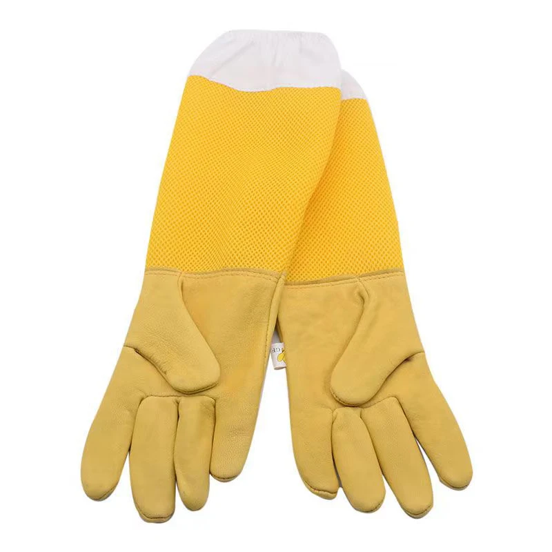 Beekeeper Gloves Beekeeping Tools Beekeeper Gloves Protective Sleeves Ventilated Professional Anti Bee for Apiculture