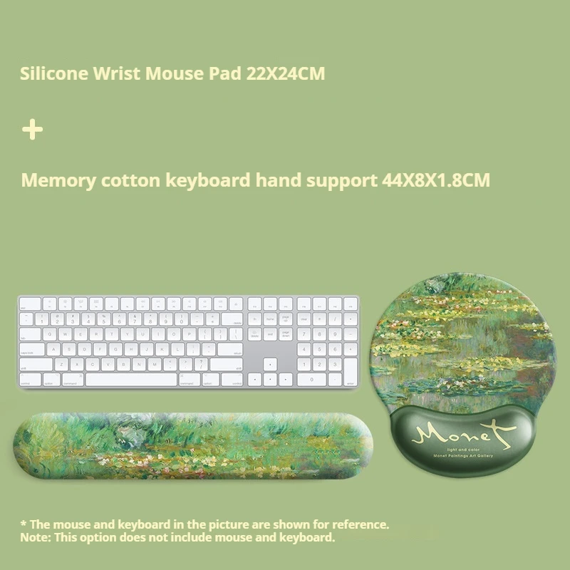 Poggiapolsi Memory Foam Per Tastiera E Mouse - Set Ergonomico Antiscivolo