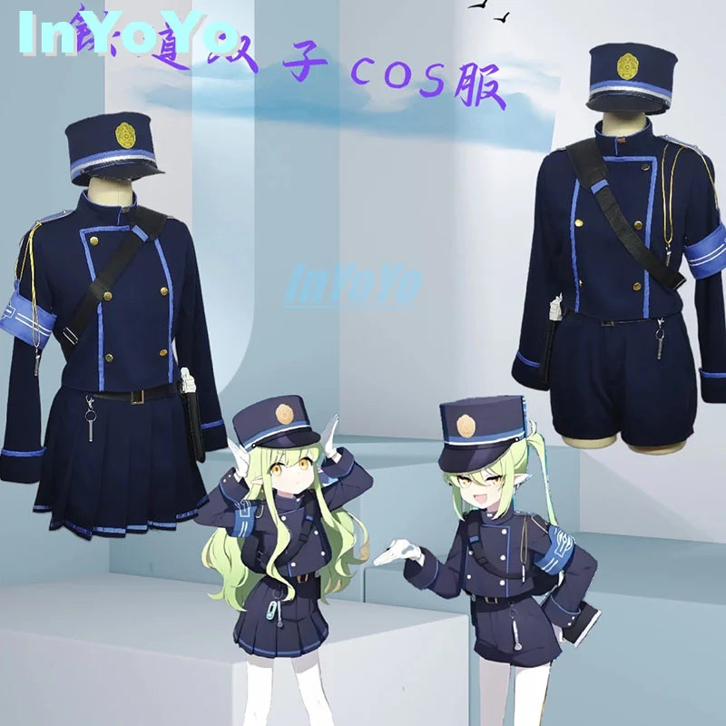 

InYoYo Railway Academy New Student Cosplay Blue Archive Costume Lovely Uniform Dress Halloween Party Outfit Game Suit Role Play