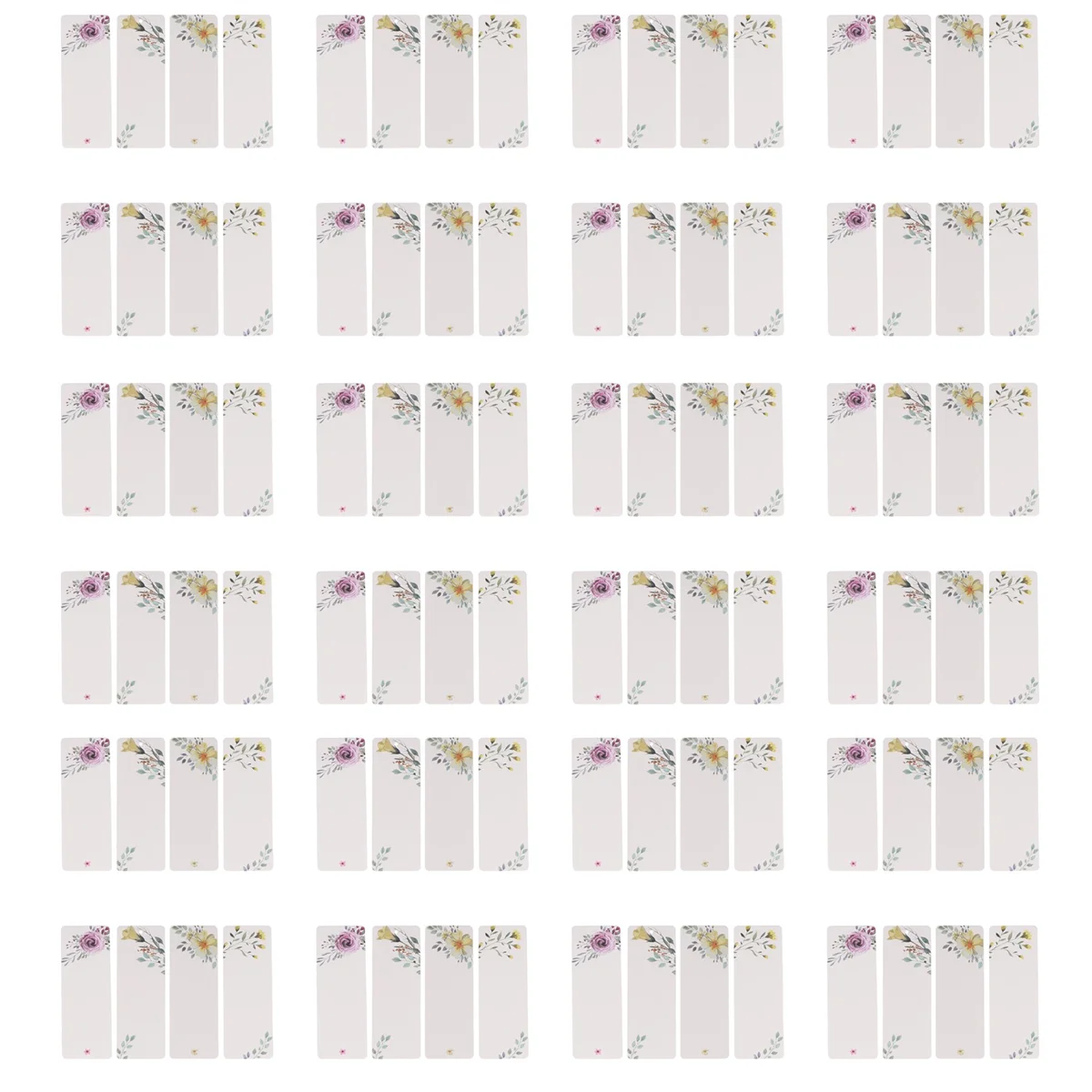 

160Pcs/Lot DIY Creative Retro Flower Bookmark Book Mark Message Cards Bookmarks