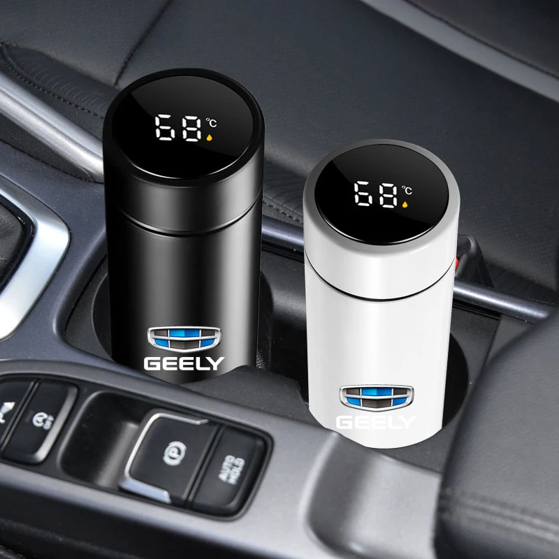 자동차 지능형 스테인레스 스틸 단열 컵, Geely GX 3 2023 Emgrand 7 EC7 EC8 EC715 EC718 Englon EC7-RV EC718-RV