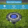 Solar Ground Lights Outdoor 12LED Solar Lights Waterproof Solar Garden Lights for Pathway Yard Halloween Christmas Decorations 3