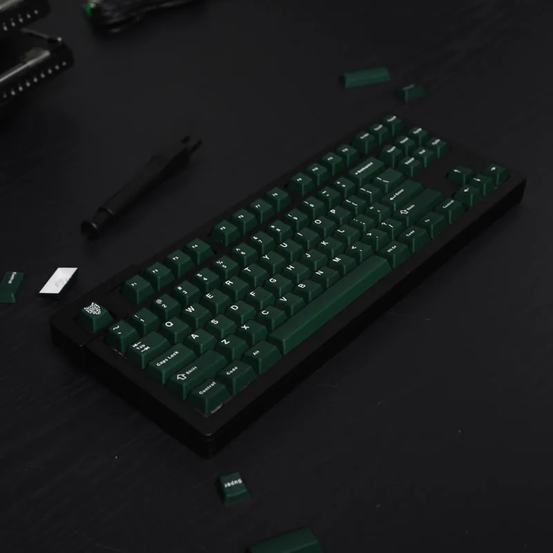 Pyga Emerald Translucence Keycap 141 Chaves Perfil Cereja Tiro Duplo Switch mx Teclado Mecânico Gmk67 Rk61 84 87 - Imagem 2
