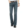 2024 Men's Business Casual Pants Mid Waist Elastic Slim Boot Cut Semi-Flared Four Seasons Bell Bottom Jeans 26-38 3