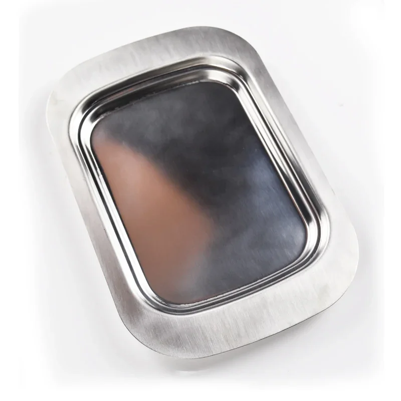 1pc Stainless Steel Butter Dish Box Container Cheese Server Storage Keeper Tray with Hold Lid Fruit Salad Cheese Dish