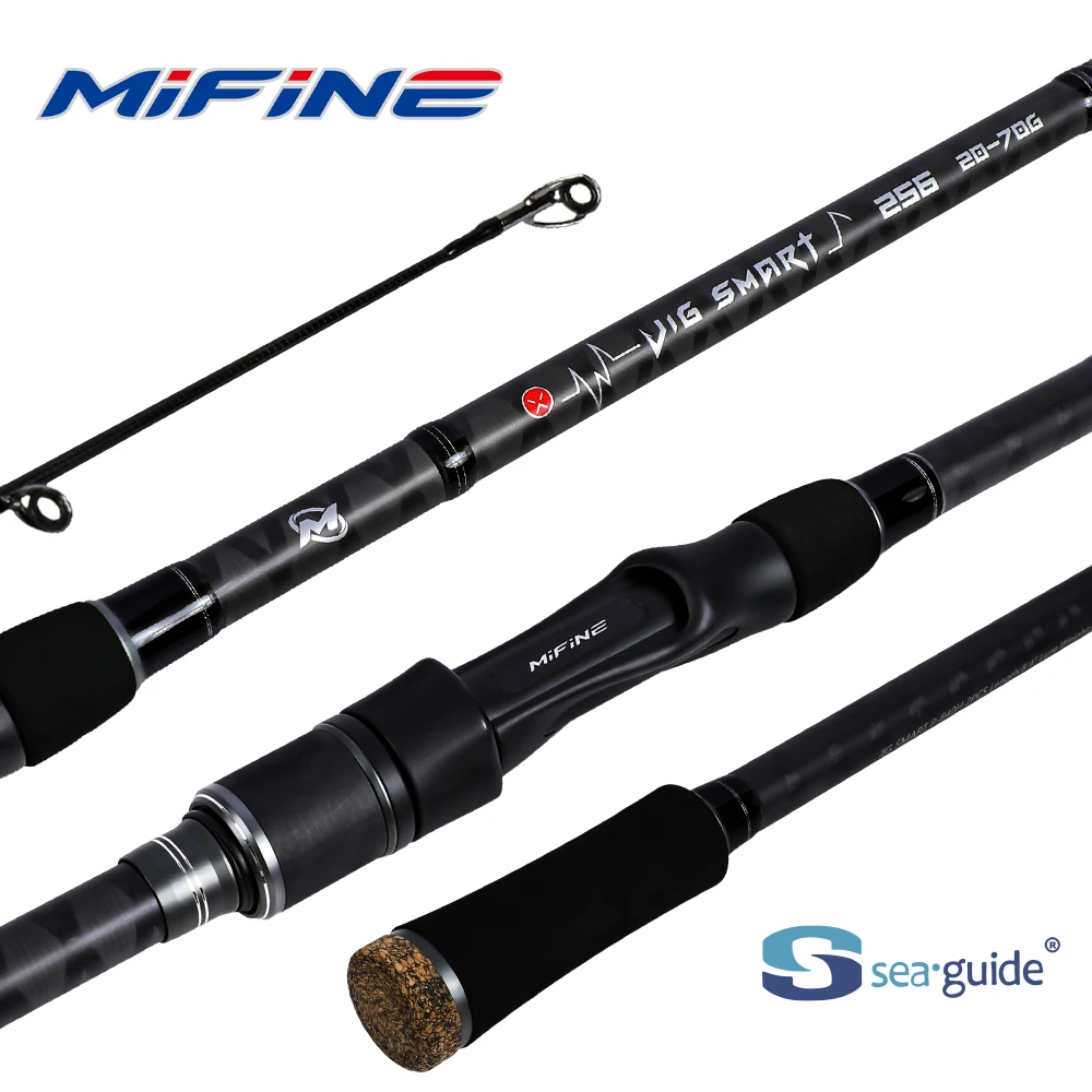 Canne spinning MIFINE JIG SMART SPIN pour sandre 4-18g/10-38g/20-70g 2.44m/2.56m eau douce mer