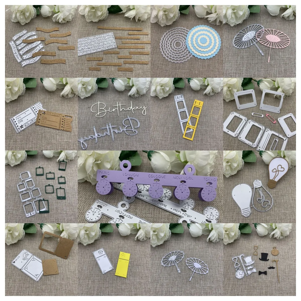 Stempel Coupon Brief Rahmen Metall Stanzformen für DIY Scrapbooking dekorative Prägung Handwerk Stanzschablone Form
