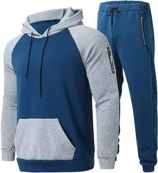 Mens Tracksuit 2 Piece Hoodie Mens Hoodie Sweatsuit Sets Jogging Suits Long Sleeve Pullover Hoodies Sets Sports Activewear