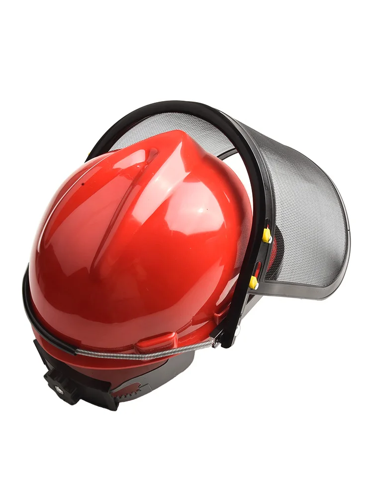 Helmet Safety Netz Plastic+Mesh Trimmer Working Brushcutter Chainsaw Face Mesh For Lawn Mower Outdoors Protect