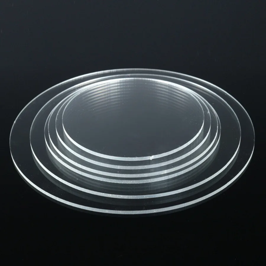 4/6/8/10 Inch Round Acrylic Cake Disc Reusable Blank Board DIY