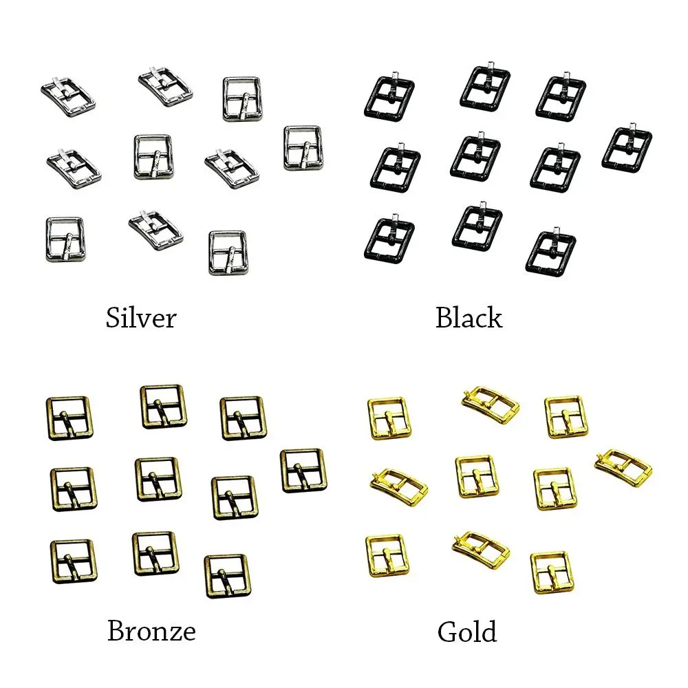 10pcs New Adjustment Tri-glide Belt Buckle 8mm Newest Doll Bags Buckles Ultra-small Mini Shoes Clothes Accessories DIY Doll Belt