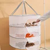 Portable Folding Fish Dryer Laundry Fruit Food Drying Mesh Net Anti-mosquito Dry Rack Hanging Vegetable Fruit Basket 1