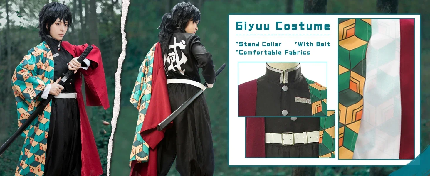  CR ROLECOS Giyuu Tomioka Cosplay Costume