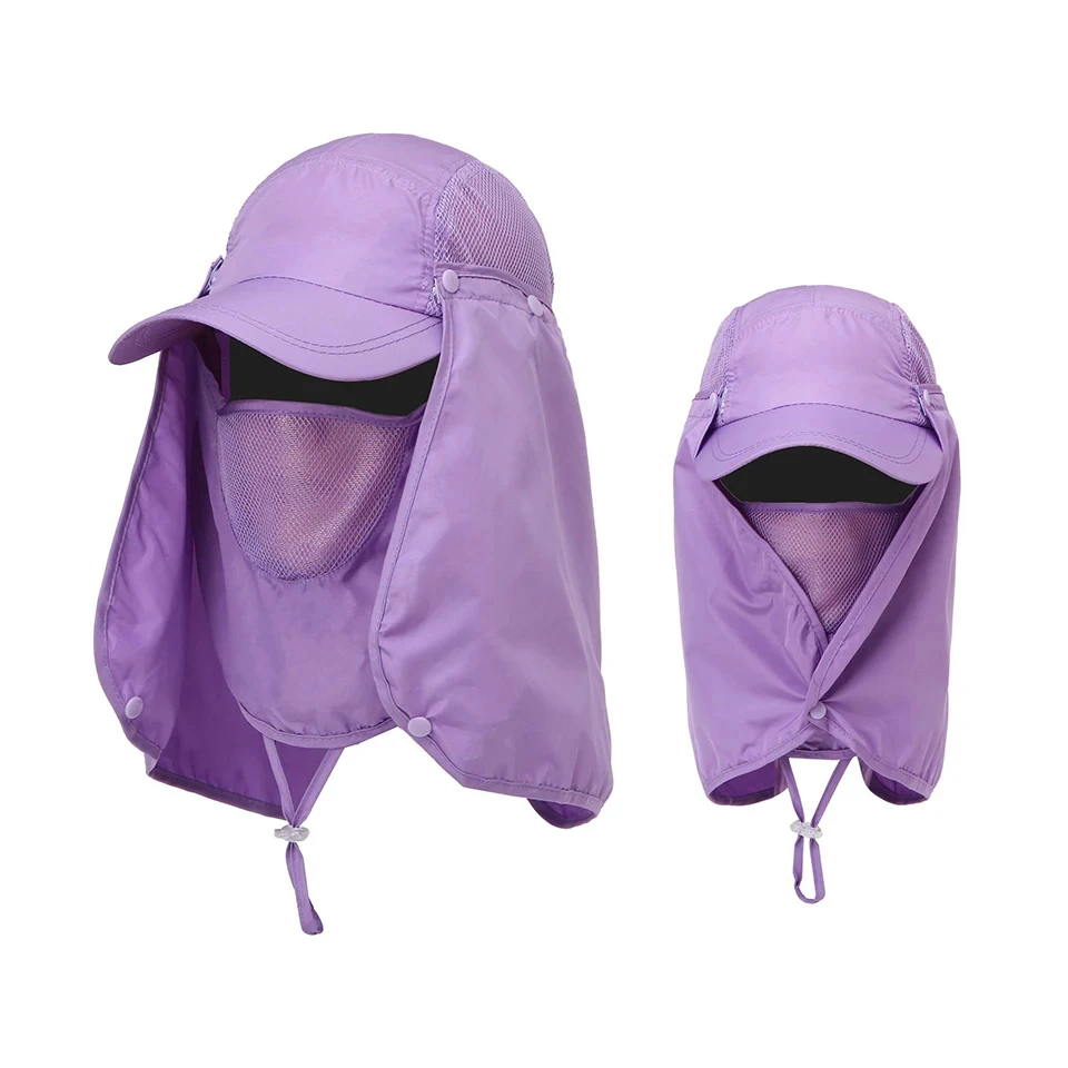 Hunting Camping Hiking Fishing Hats Outdoor UV protection Sun Protection Breathable Caps Full Head Quick-dry Headwear Men Women 5