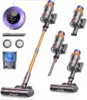 Vacuum Cleaner, 550W 45KPA 60Mins Cordless Stick Vacuum Cleaner With Touch Screen, Wall Mount Charging, Self-Standing, Handheld 1