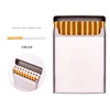 Men's  Cigarette Case Metal Silver Stainless Steel Cigarette Box Holder Smoking Tobacco for φ8.0 φ6.5, 90mm length cigarette 2