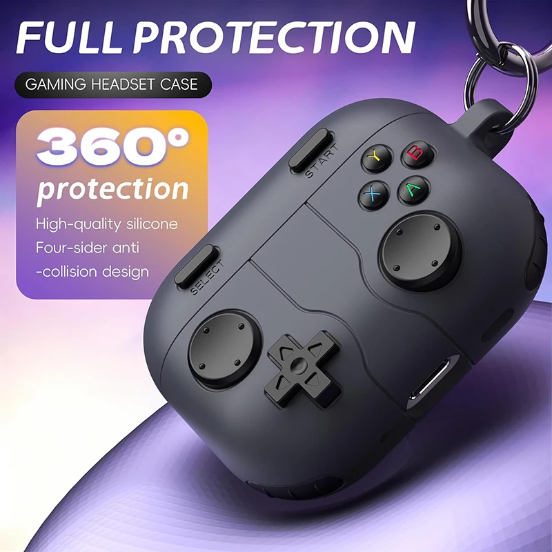 Stylish 3D Fashion Game Console Design Earphone Case - Cartoon Silicone Soft Cover