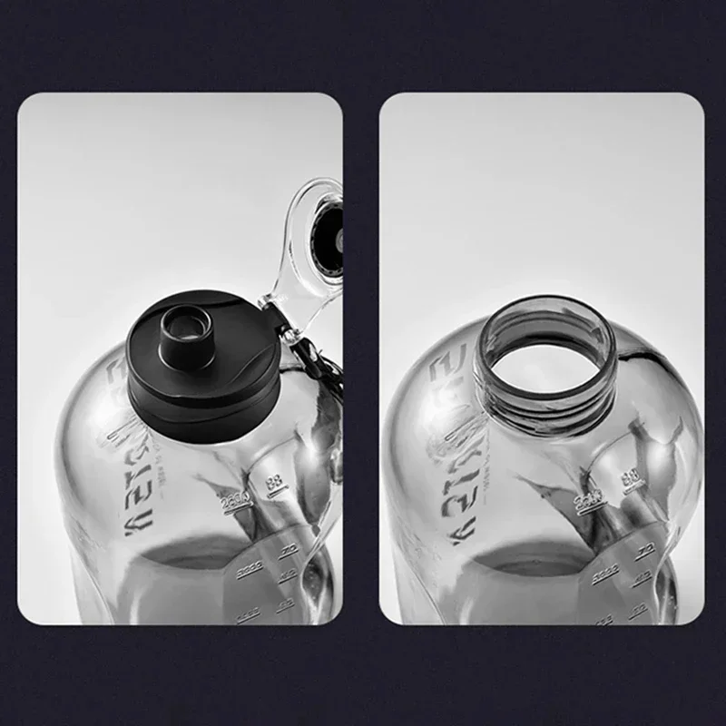 Sports Bottle 1.7L/2.7L Sports Water Bottle Gym Cycling Cup Portable Large Capacity Fitness Camping Men Kettle