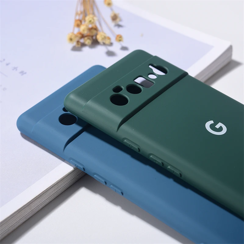Premium Liquid Silicone Shockproof Case - Soft Solid Color Bumper Cover