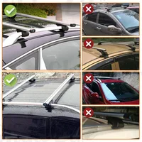 Universal Roof Racks Cross Bar 118cm Vehicles Universal Luggage Rack With Safety Lock Alu 150kg 8