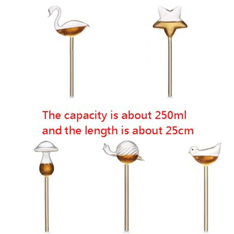 1Pcs Automatic Watering Globe Plant Flower Water Bulbs Animal Shape Glass Home Decor Garden Watering System Self Watering Device