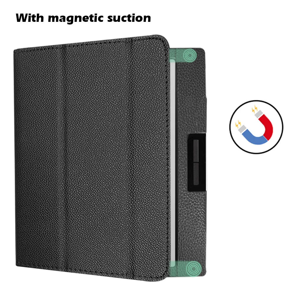 Premium PU Leather Protective E-Book Case with Handrest
