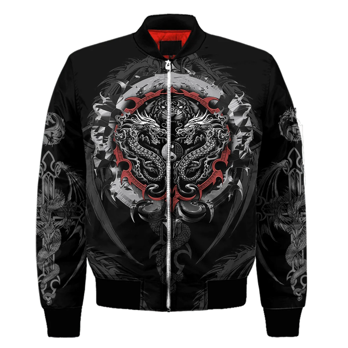 ink リメイク　Sports Jacket \" DRAGON\" dragon-baseball-jacket-mitura-