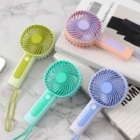 Mini Portable Fans 3 gear Handheld USB Rechargeable Fan Mini Desktop Air Cooler Outdoor Camping Cooling Travel Hand Fans 1