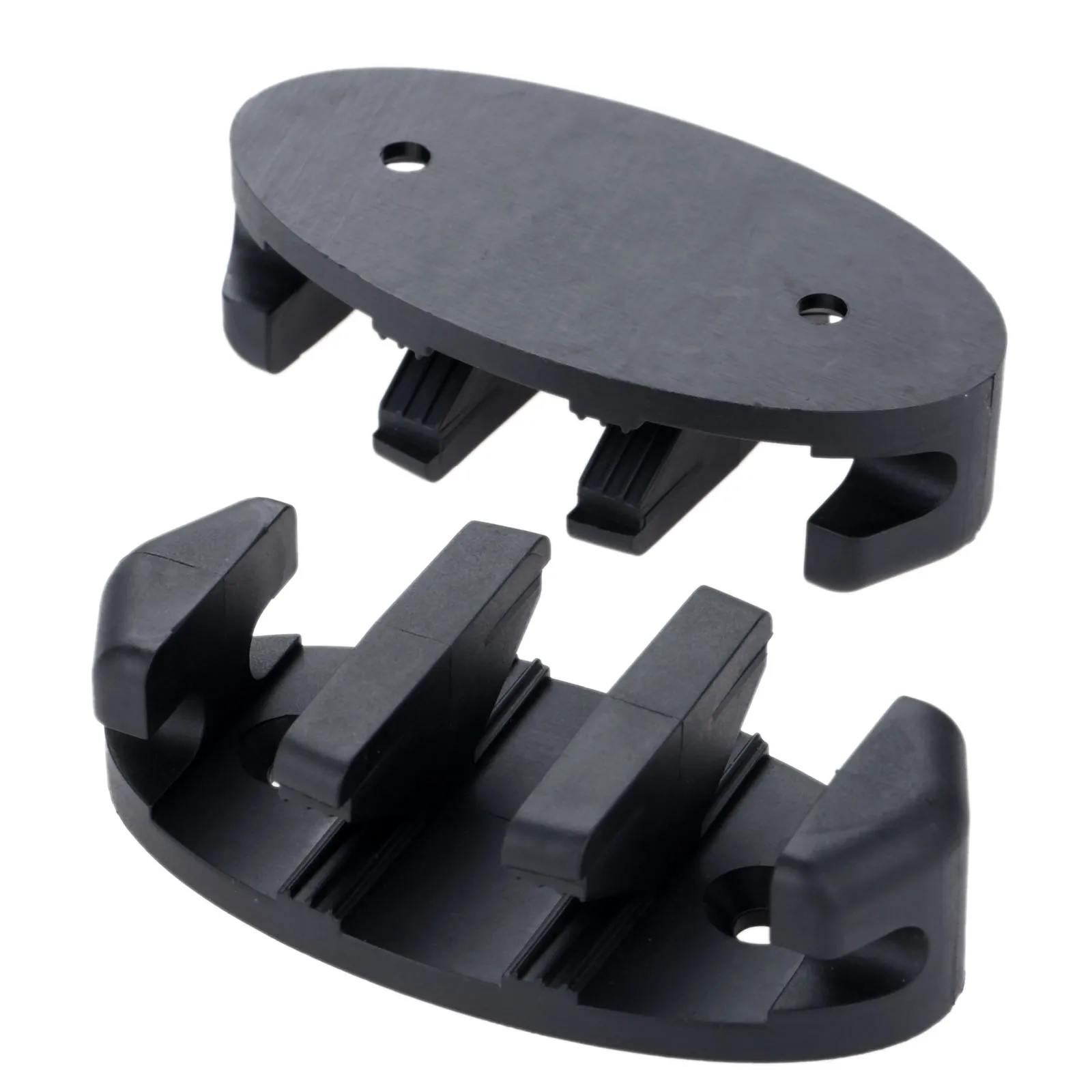 2Pcs Zig Zag Anchor Cleat Black Nylon Kayak Tacchetti Per Canoes Marine Fishing Boat Kayak Sport Acquatici All'Aperto Per 5-7Mm Dia Rope