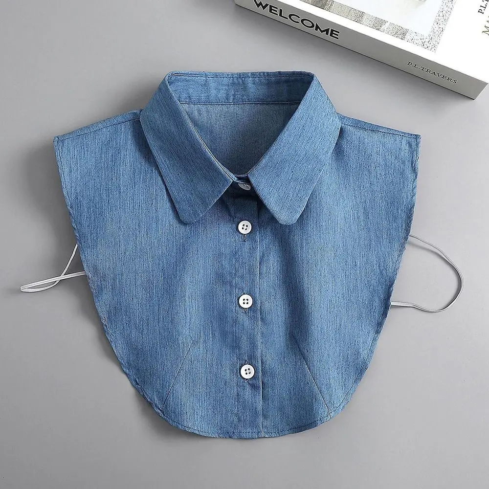 Vintage Detachable Fake Lapel Collar for Women Blouse Sweater False Top Neckwear Ties