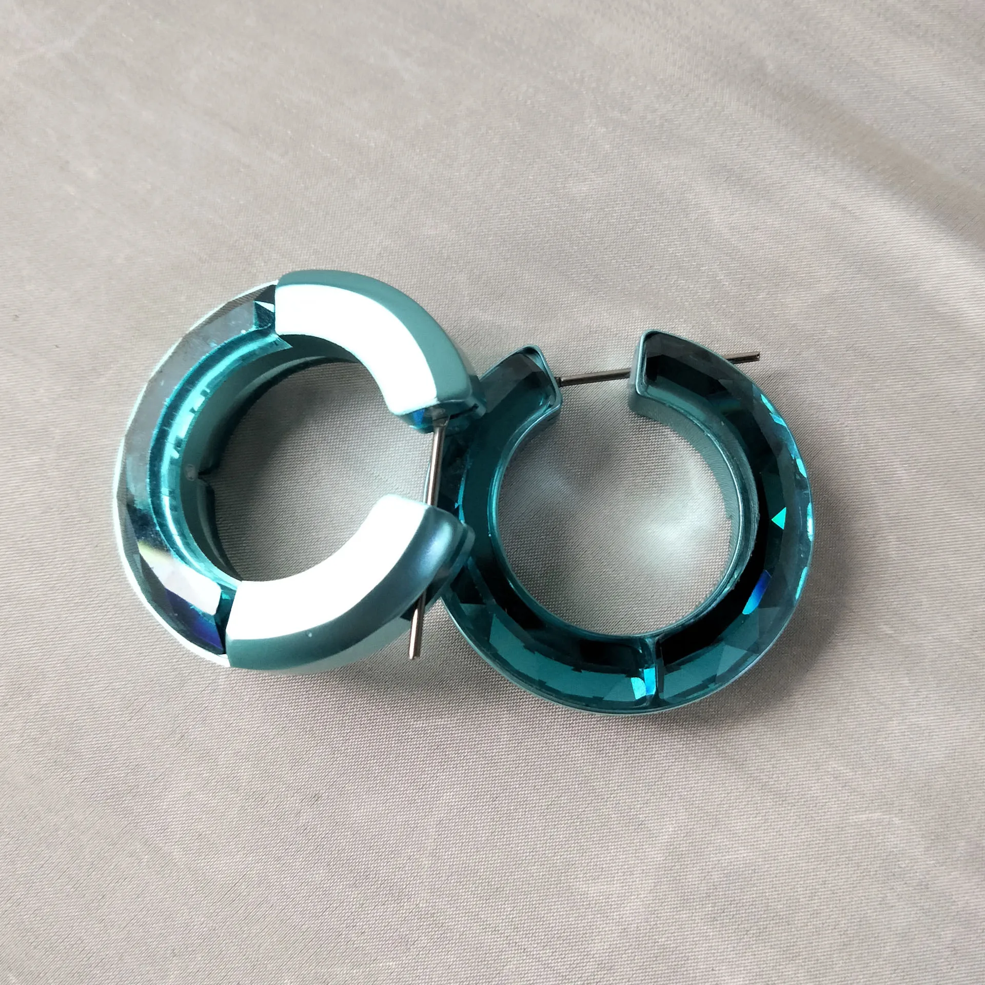 2024 New Trendy Earrings Original Lucent Fine Jewelry Stainless Steel Austrian Cut Crystal XFU Women's High Quality Earrings