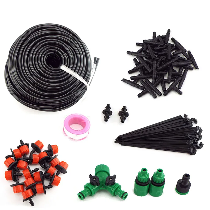 

5-50M Garden Watering System Automatic Drip Irrigation Hose Connector 4/7mm Water Sprinklers Plant flowers Garden Tools