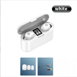 Wireless Bluetooth Earphone with Universal Compatibility (F9 - 01white)