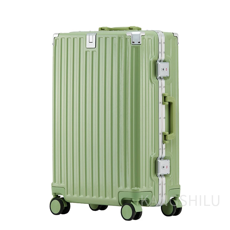 New Aluminum Frame 20''22''24''26''28''-Inch Travel Suitcase With Wheels Travel Trolley Case Rolling Luggage Carry-on Suitcase