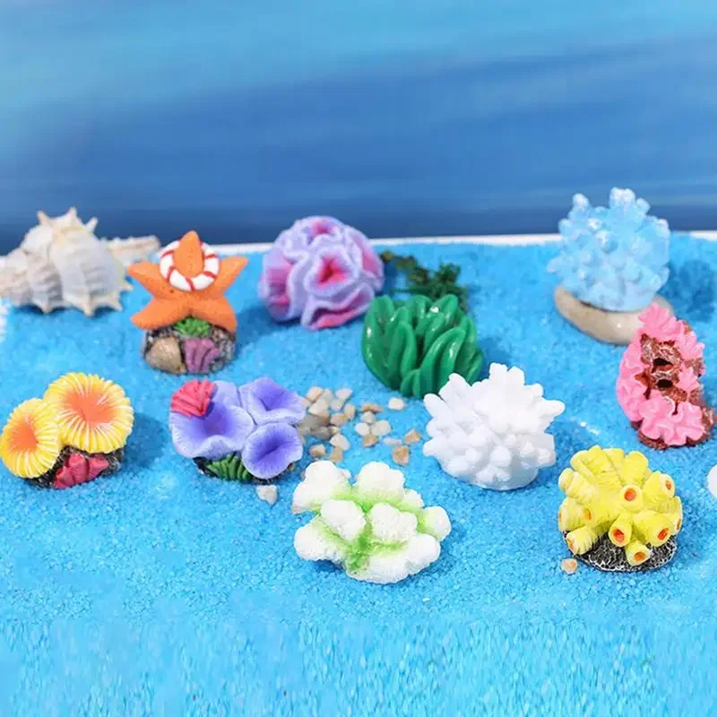 Small Coral Fish Tank Decor Tiny Sea Coral Artificial Decor Aquarium For Fish Tank Aquarium Animal Terrarium And Family