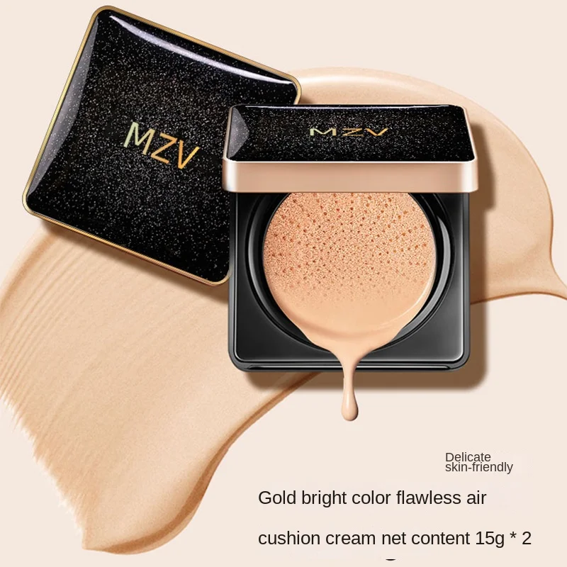 MZV Air Cushion BB Cream Waterproof Foundation with Replacement Full Cover Oil Control Face Base Makeup Soft Baneou Concealer