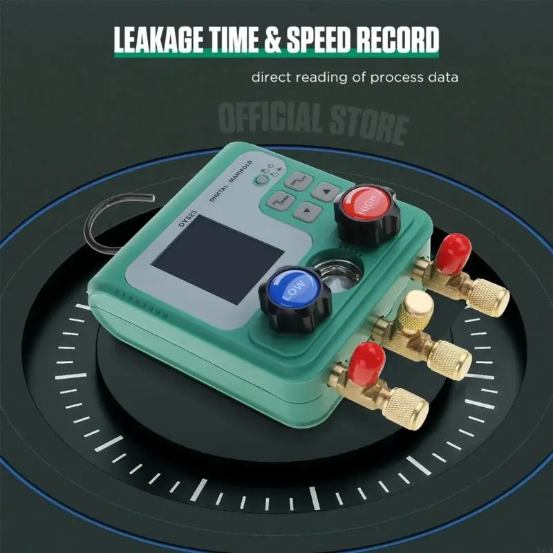 Y4UA Automotive Air Conditioning Vacuum Pressure Gauge for Refrigerants Measurement