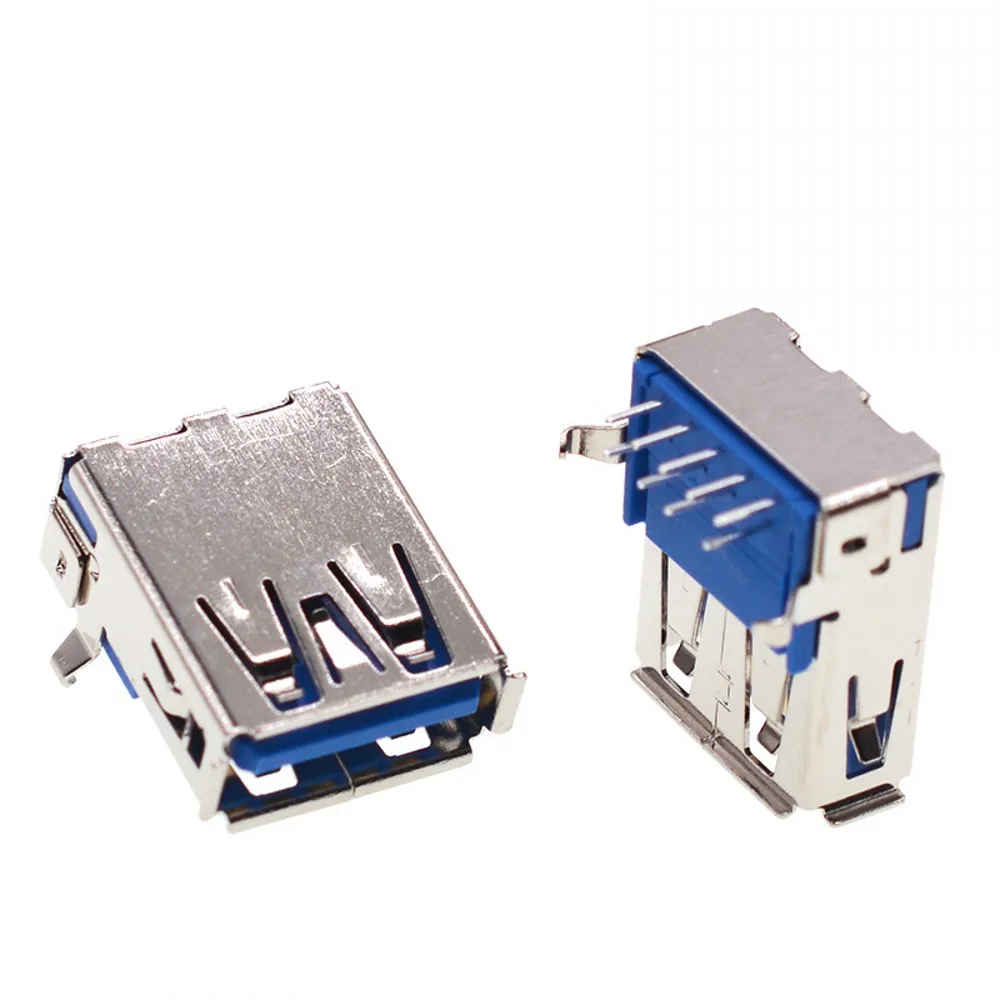 fêmea usb3.0 jack 90 ° dip para