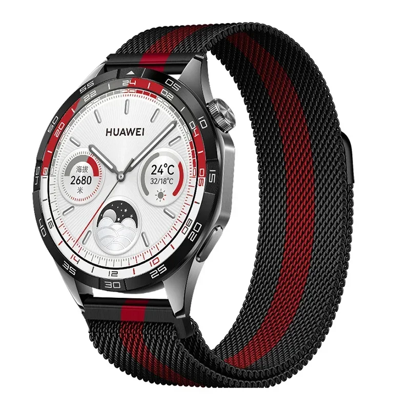 Sleek Milanese Magnetic Watch Band, 20mm/22mm, Stainless Steel Mesh Strap
