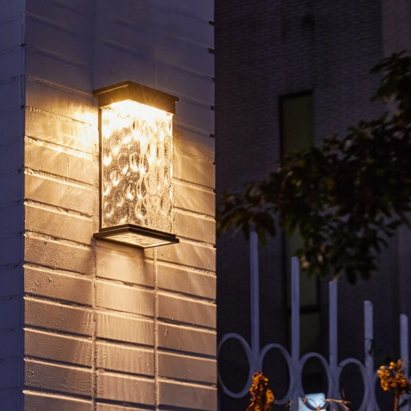 Outdoor Wall Lights Villa Balcony Garden Atmosphere Decor Solar Energy Courtyard Entrance Outdoors Waterproof Super Bright Lamps led floodlight ip66 waterproof super bright energy saving good heat dissipation with bracket garden floodlight outdoor lighting