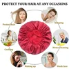 Satin Wide-brimmed Nightcap Styling Silk Headband for Sleeping Nightcap with Elasticated Floppy Band Cap Hair Shower Cap 3