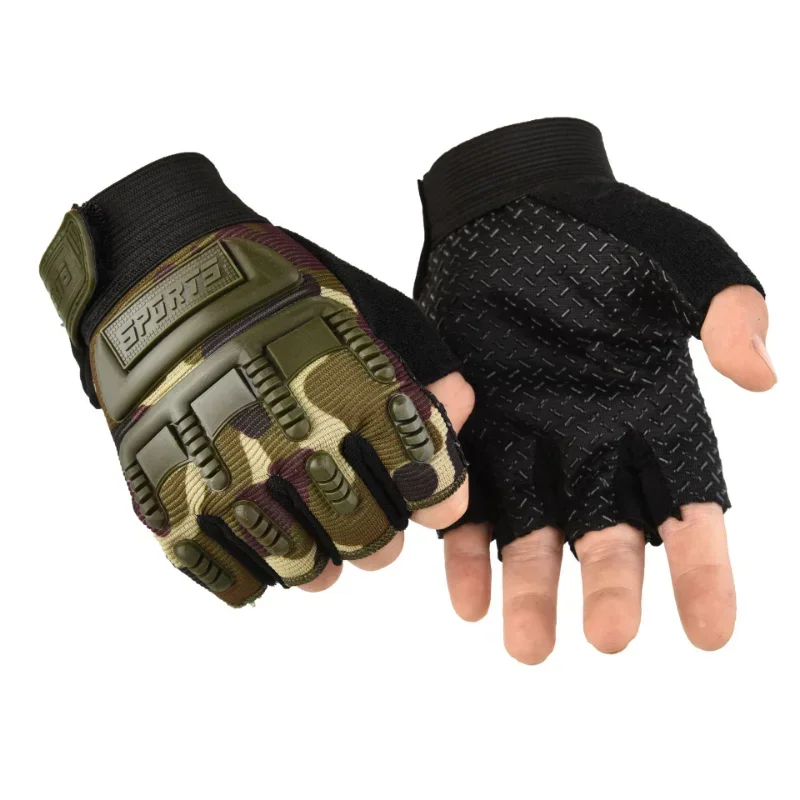 Kids Fingerless Gloves 5-10 Years Old Combat Anti-Skid Sports Riding Outdoor Half Finger Boys Girls Gloves fingerless gloves half finger gloves