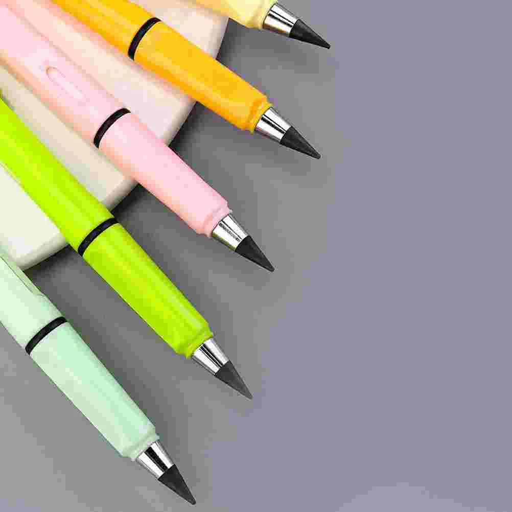 10 Pcs No Cutting Replacement Pencil Tip Child Inkless Graphite Tips Infinite Replaceable Heads 6