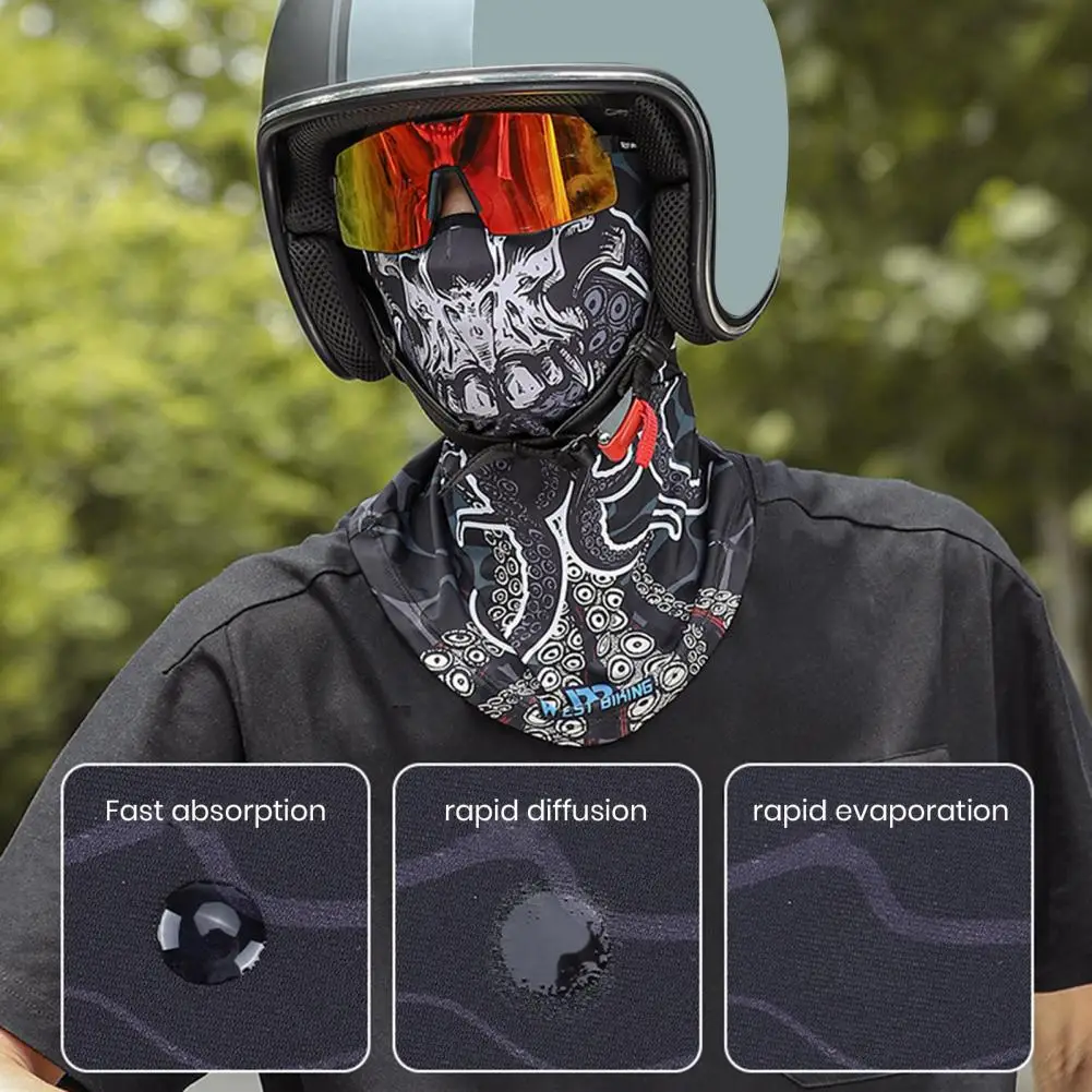 

Головной убор для лица, Летние головные уборы, дышащая защита лица для езды на велосипеде, защита от пота, эластичный шарф, бандана для мужчин