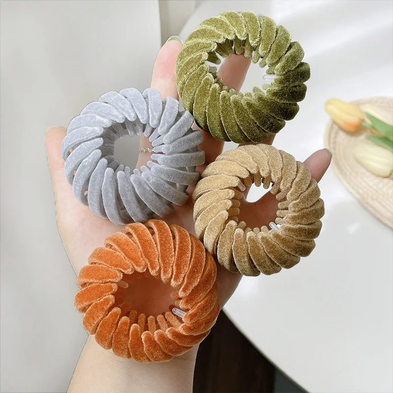 Hair Clip Bird Nest Shaped Magic Hair Holder Velvet Hair Ring Ball Head Hair Device High Ponytail Hair Artifact Accessories