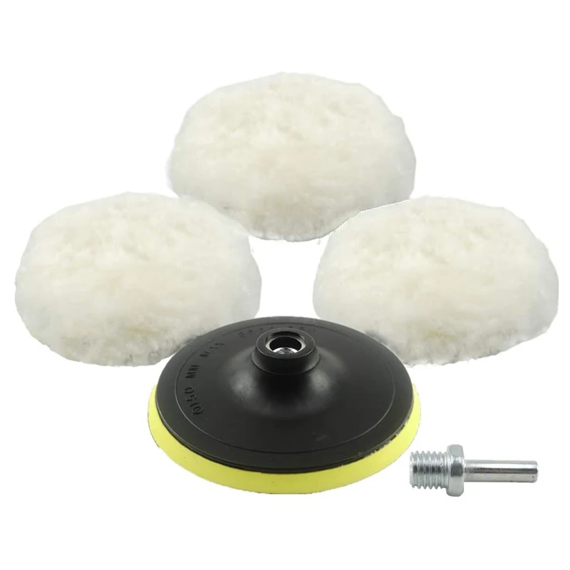 5Pcs Polishing Kit For Polisher 3/4/6/5 Inch Polishing Pad Car Waxing Sponge Disk Wool Wheel Auto Paint Care Polisher Discs 2