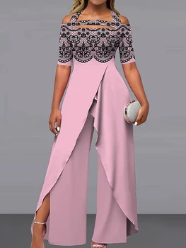 Ejiro Backless Half Sleeve Jumpsuit